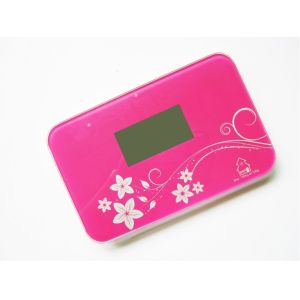 Colorful Printed Ultrathin Body Digital Scale mini travel Scale with indicator