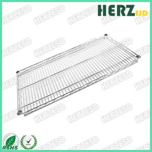 Height 1500mm ESD Storage Shelves / Handle Carts Three Layers Each Castor