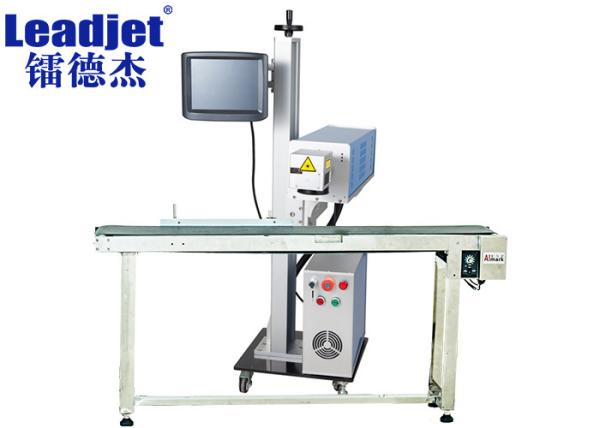Leadjet Co2 Flying Laser Marking Machine , Online Batch Coding Machine For