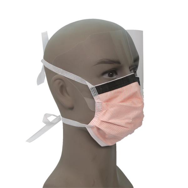 Foggless Nonwoven Disposable Face Mask With Eye Shield