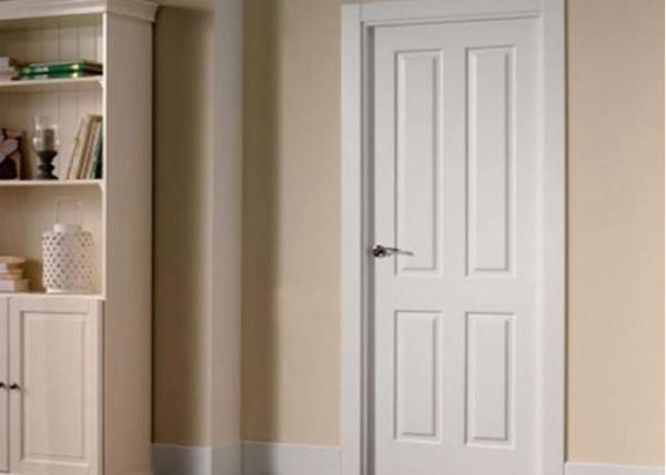 Quality Commercial OAK Solid Wood Composite Doors , Single Swing Shower Door for sale
