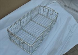 China Rugged Stainless Steel Wire Mesh Basket With Moved Handle For Fruit wholesale