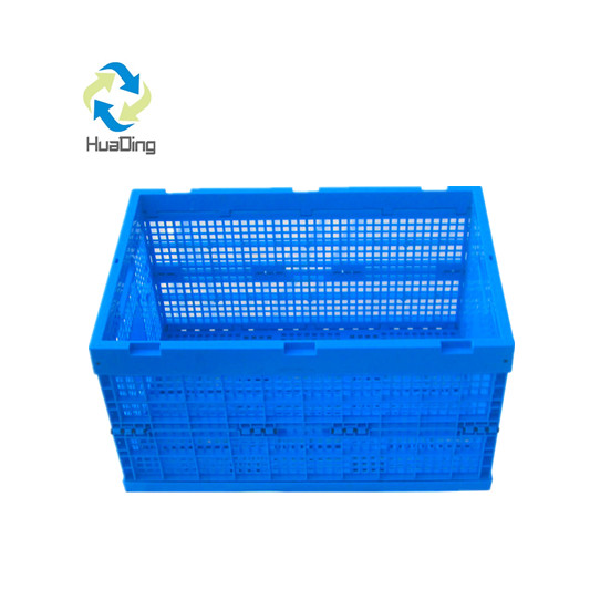 Recyclable Feature and Apparel Industrial Use mesh plastic folding crate storage transporting box crates