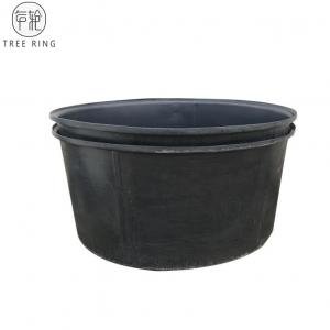 China 1500l Huge Open Top Cylindrical Tank , Roto Moulded Black Plastic Tub Pond on sale