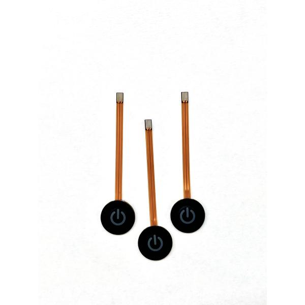 ZIF Contacts 0.5MM Pitch Membrane Switch Keypad With One Pust Button