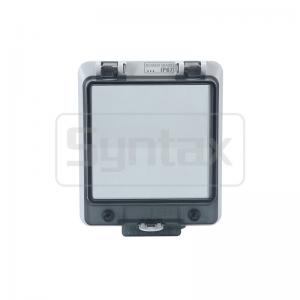 China Syntax AW86 IP67 Waterproof Hinged Windows For Wall Switches 107*129.5*32.5mm wholesale