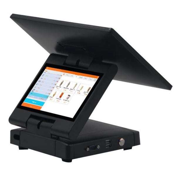 Quality Foldable Desktop Payment Kiosk HDD-880 with Adjustable Screen Heights and 2G DDR Memory for sale