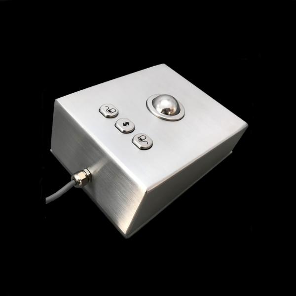 Ip68 Industrial Keyboard With Trackball Stainless Steel Material Anti Destruction