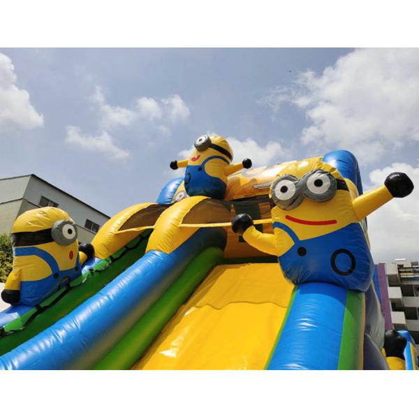 New design yellow man large inflatable minion slide fun city water park