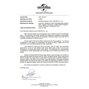 Jiangxi Sanjia Crafts & Gifts Co., Ltd Certifications