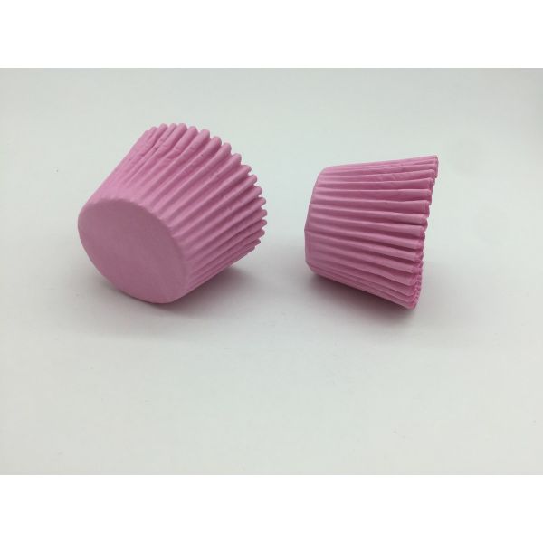 Large Size Pink Cupcake Baking Cups / Wrappers , Decorative Muffin Cups Customized
