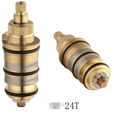 BSP NPT Brass Surface Thermostatic Shower Cartridge 1/2"-2"