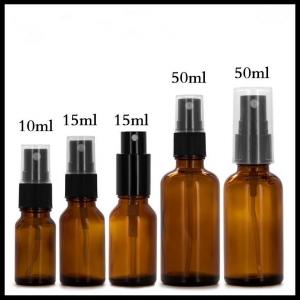 China Amber Spray Essential Oil Glass Dropper Bottle 30ml 60ml 120ml Capacity wholesale