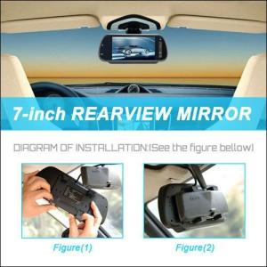 China Wireless 7 Inch LCD 12V Night Vision Wireless Car Reversing Camera System Rearview Camera wholesale