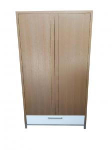 China Metal Base 2 Door Wooden Hotel Room Wardrobe / Closet With Drawers ISO Listed wholesale