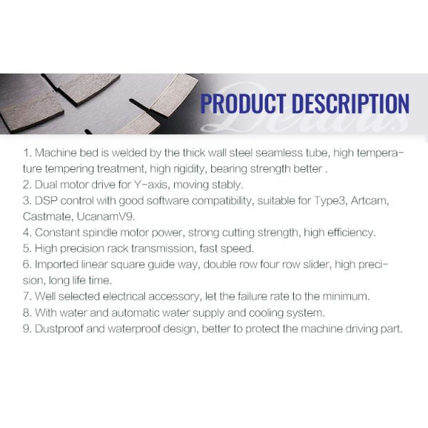 Stone CNC Engraving Machine for Architectural Stone Fabrication in Mexico Turkey Russia