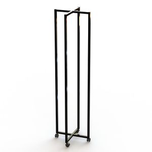 Square Cushion Folded Metal Floor Display Stands , Iron Display Rack With 4
