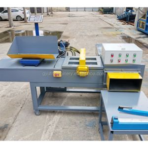 Fully Automatic 7.5kw Hydraulic Weighing Used Clothes Rags Baling Machine