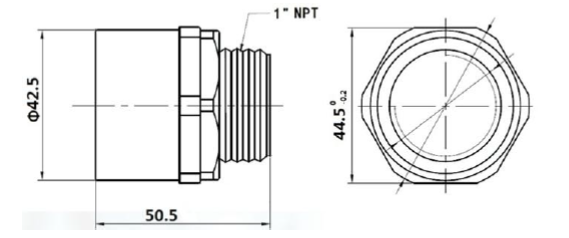 KUS550 Ultrasonic Sensor, PVC Housing, 125KHZ Frequency