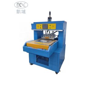 China PLC 3D Fabric Embossing Machine Touchscreen Silicone Label Machine wholesale