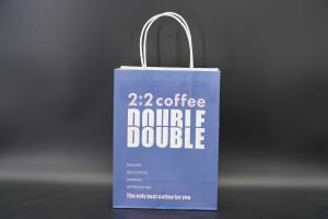 China Sturdy Kraft Custom Printed Paper Bags For Grocery Shopping eco friendly wholesale
