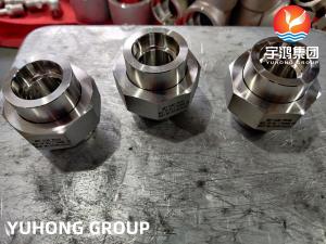 China MSS SP-83 Forged Pipe Fitting ASTM A182 F316L Stainless Steel Socket Weld Union on sale