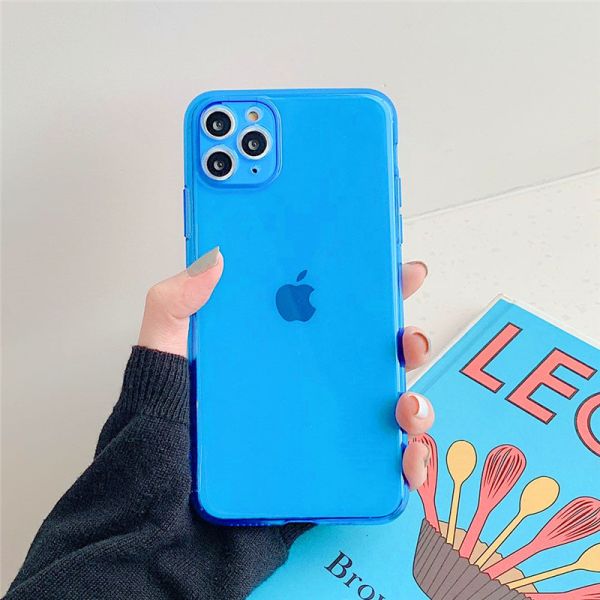 Tpu Florescent Shockproof Mobile Phone Covers For Iphone 6 7 8 X 11 12 Pro Max