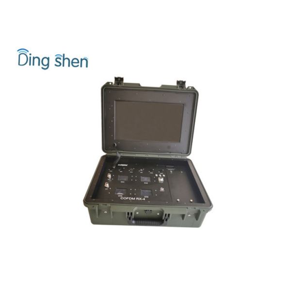 COFDM Wireless Portable Diversity HD Resolution Uav Video Receiver4 Channels