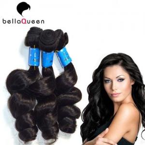 China Natural Black Brazilian Virgin Remy Human Hair 10 inch - 30 Inch Of 6A Loose Wave wholesale
