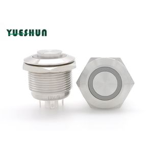 China 19mm Stainless Steel Push Button Switch , Round Momentary Push Button Switch wholesale