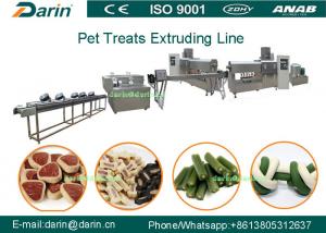 China Chewing Puppy Dog Food Extruder Machine for Corn Starch , Meat Powder wholesale