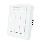 Wireless wifi light switch Push Button white switch APP Control Work with Alexa