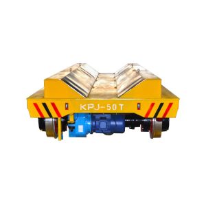 China Hydraulic Lifting Table Material Transfer Cart , Motorised On Rail Transfer Car on sale