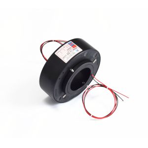 China 50mm ID Miniature Through Bore Slip Ring 300rpm Rotation For Motion Simulator wholesale