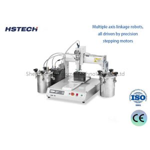 Four Stations Cycle Glue Dispenser for LED Bulb with Stepping Motor