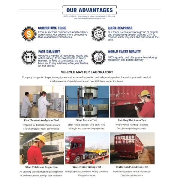 CIMC latest design with lock plate multi-function semi-trailer