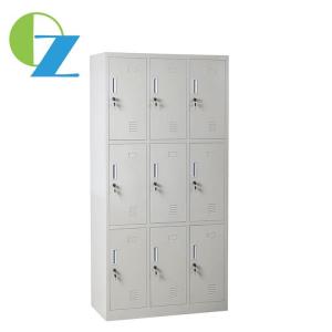 China ISO1400 Staff Gym School Steel Office Lockers 9 Compartment Locker Any Color wholesale