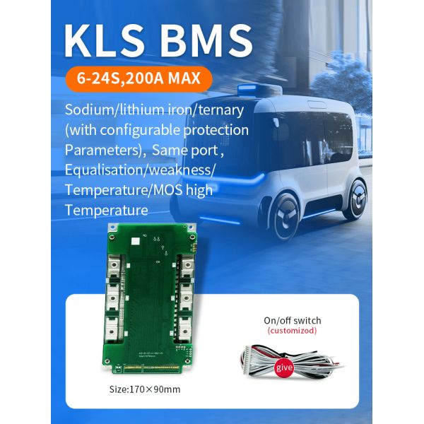 Battery Management System: 14s - 19s, 24s Max 200a Sodium Battery Bms for 18650 Lifepo4 Battery, Balanced Manufacturer