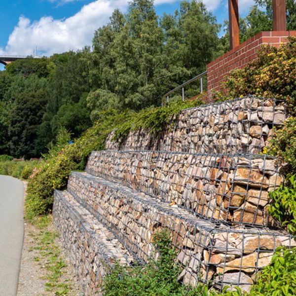 Welded Gabion Wall Baskets Precision Mesh For Architectural Grade Retaining Walls