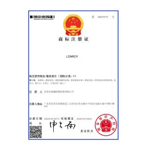 DONGGUAN LONROY EQUIPMENT CO LTD Certifications