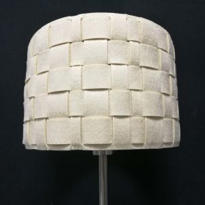 Buy cheap 300*200mm Bedside Lamp Shades Felt E27 Light Shade Cream White from wholesalers