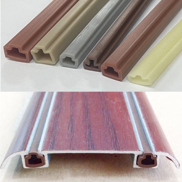 PVC TPE Wardrobe Sliding Door Dust Seal Strip With Noise Reduction