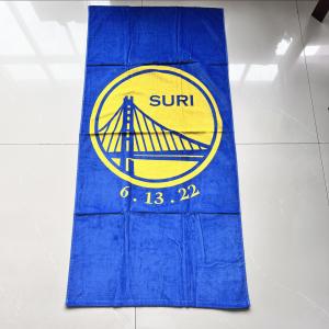 China 100% Cotton Terry Printed Towel Terry designer electric towel with designs for business quick dry beach towel wholesale