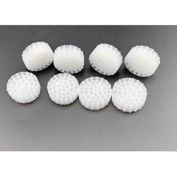 White Color HDPE K1 Filter Media PE37 For Water Quality Improving