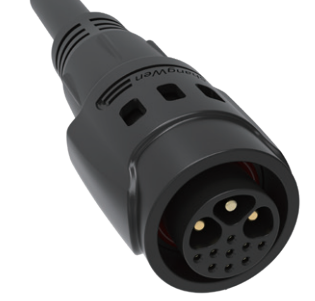 Solder 12pin M19 Connector with Black Nylon PA66 Shell and Overmolded Aluminum Alloy