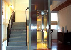 China 0.5m/S SS304 Private Modern Residential Elevator 400kg Capacity on sale