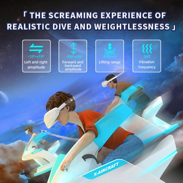 2 Seats Vr Flight Simulator Full Sense 9d Virtual Reality Game Cinema