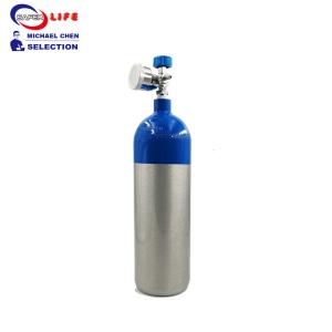 China 2L First Aid Equipment Supplies Medical Aluminum Cylinder Oxygen Tank Bottle Container wholesale