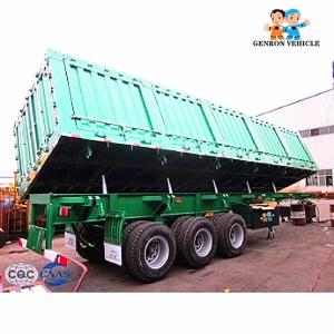 China 3 Axles 40FT Side Dump Tipper Semitrailer Delivery Containers Export To South Africa, Southeast Asia and other countries wholesale