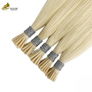China Indian Remy Keratin Prebonded Hair Extensions I Tip Customized on sale